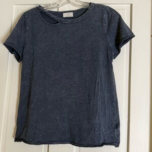 T.La Blue Short Sleeve Crew Neck T-Shirt